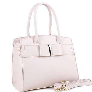 Fashionable Bow Accent Classy Structured Satchel MH-BS5032