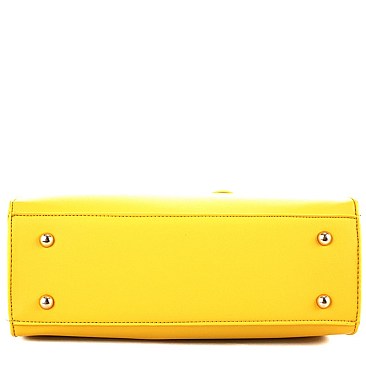 Fashionable Bow Accent Classy Structured Satchel MH-BS5032