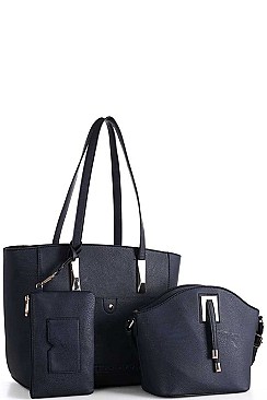3 IN 1 SHOPPER CROSSBODY SET WITH LONG STRAP