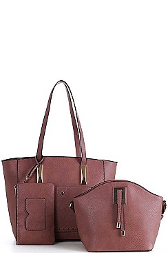 3 IN 1 SHOPPER CROSSBODY SET WITH LONG STRAP