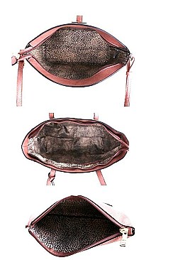 3 IN 1 SHOPPER CROSSBODY SET WITH LONG STRAP