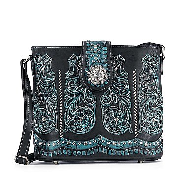 Western Embroidered Crossbody Sling