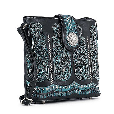 Western Embroidered Crossbody Sling