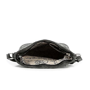 Western Design Decorative Buckle Crossbody Sling