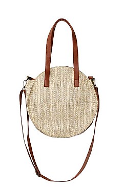 TRENDY ROUND STRAW BAG