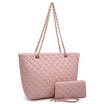 Quilted Classic Shopper 2-in-1 Tote