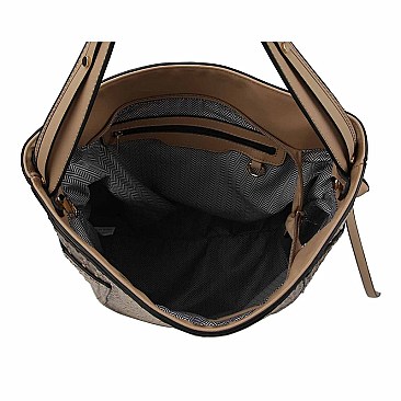 Ostrich Croc Convertible Bucket