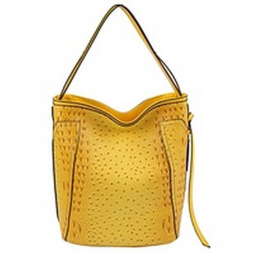 Ostrich Croc Convertible Bucket