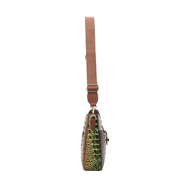 2-in-1 Tie-Dyed Croc Satchel-Crossbody Bag + Wallet