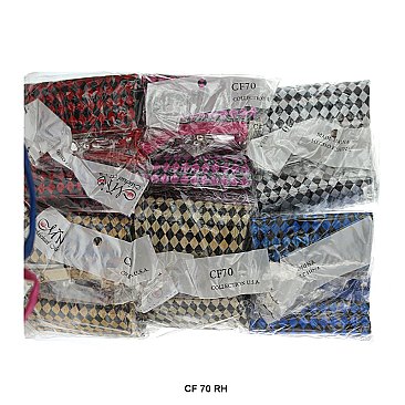 Pack of 12 Regular Coin Purses in Diamond Design