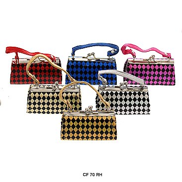 Pack of 12 Regular Coin Purses in Diamond Design