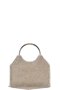 DESIGNER MULTI RHINESTONE SEQUENCES PARTY CLUTCH WITH CHAIN