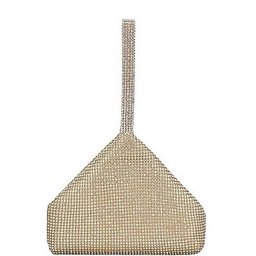 DESIGNER MULTI RHINESTONE SEQUENCES LUCKY BAG CLUTCH
