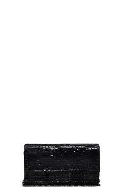 CUTE MIRROR MOSAIC PARTY CLUTCH WITH CHAIN