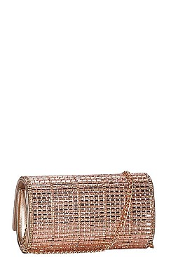 CUTE MIRROR MOSAIC PARTY CLUTCH WITH CHAIN