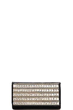 FASHION MULTI RHINESTONE FRONT PARTY CLUTCH WITH CHAIN