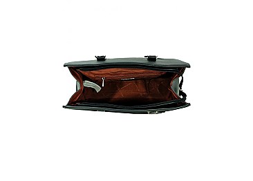 David Jones Front Zippered Satchel
