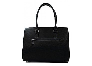David Jones Front Zippered Satchel