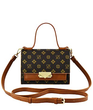CM Monogram Push Lock Flap Crossbody Bag