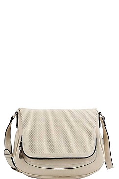 MODERN MESH FRONT CROSS BODY BAG