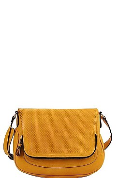 MODERN MESH FRONT CROSS BODY BAG