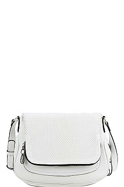 MODERN MESH FRONT CROSS BODY BAG