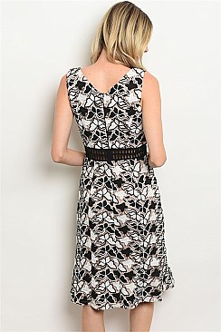 Full Lace Mid Cut Accent Midi Dress - Pack of 6 Pieces