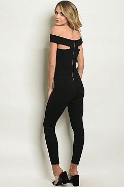 Short Sleeve Off The Shoulder Sexy Jumpsuit - Pack of 6 Pieces