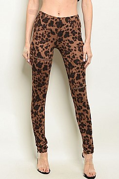 Leopard Print Leggings - Pack of 6 Pieces