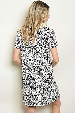 Cheetah Leopard Printed Dress - Pack of 6 Pieces