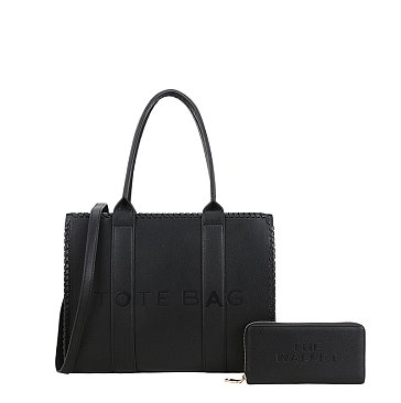 black the tote bag