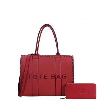 2-in-1 Tote Bag + Wallet Set