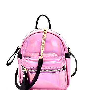 METALLIC FANNY PACK CROSS BODY
