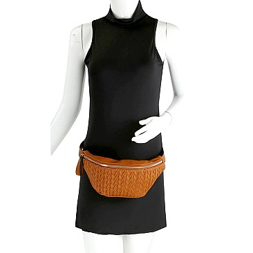 Chevron Quilted Fashion Fanny Pack