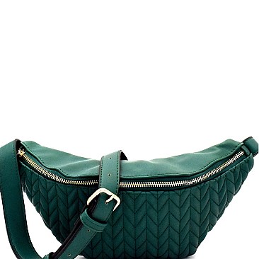 Chevron Quilted Fashion Fanny Pack