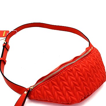 Chevron Quilted Fashion Fanny Pack
