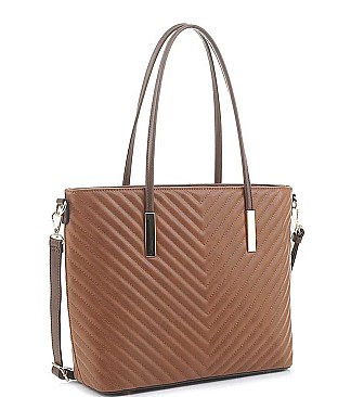 STYLISH V STITCH DESIGN TOTE BAG