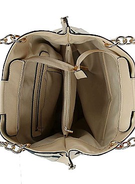 ELEGANT CHECKERED SATCHEL WITH LONG STRAP JYD-0482