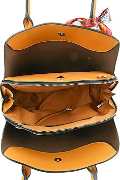 STYLISH CHIC SCARF FASHION HANDBAG JYD-0485