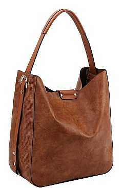2 IN 1 TOTE BAG WITH LONG STRAP