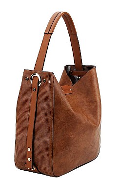 2 IN 1 TOTE BAG WITH LONG STRAP
