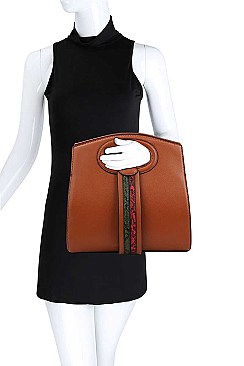 2IN1 STYLISH TRENDY STRAP SATCHEL BAG WITH MATCHING WALLET