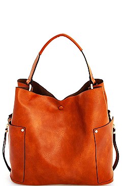 2IN1 TRENDY STYLISH SATCHEL WITH LONG STRAP