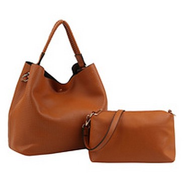 Fashion Laser Cut Perforated 2-in-1 Shoulder Bag