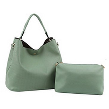 Fashion Laser Cut Perforated 2-in-1 Shoulder Bag