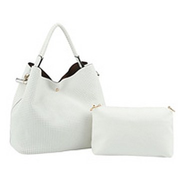 Fashion Laser Cut Perforated 2-in-1 Shoulder Bag