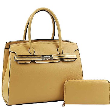 2 IN 1 FASHION SATCHEL WALLET SET