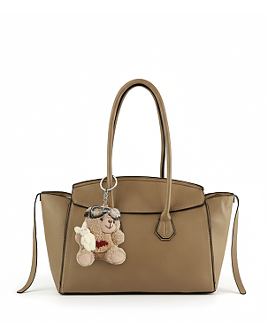 Bag Charm Top Handle Satchel