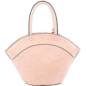 3 in 1 Lizard Print Fan-Shaped Tote Value SET