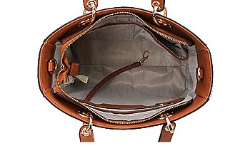 2-IN-1 MONOGRAMMED D SATCHEL WALLET SET